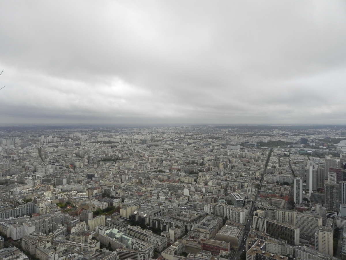 Paris - Blick vom Eiffelturm (Innenstadt Richtung Porte d´Orleans)